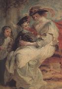 Peter Paul Rubens Helena Fourment with Two of ber Cbildren (mk01) Spain oil painting artist